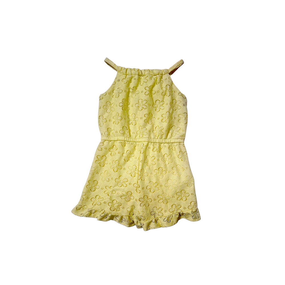 Wonder Nation Light Yellow Floral Romper